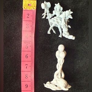 2 miniatures with base, 3D printed, roll play, D&D (F)